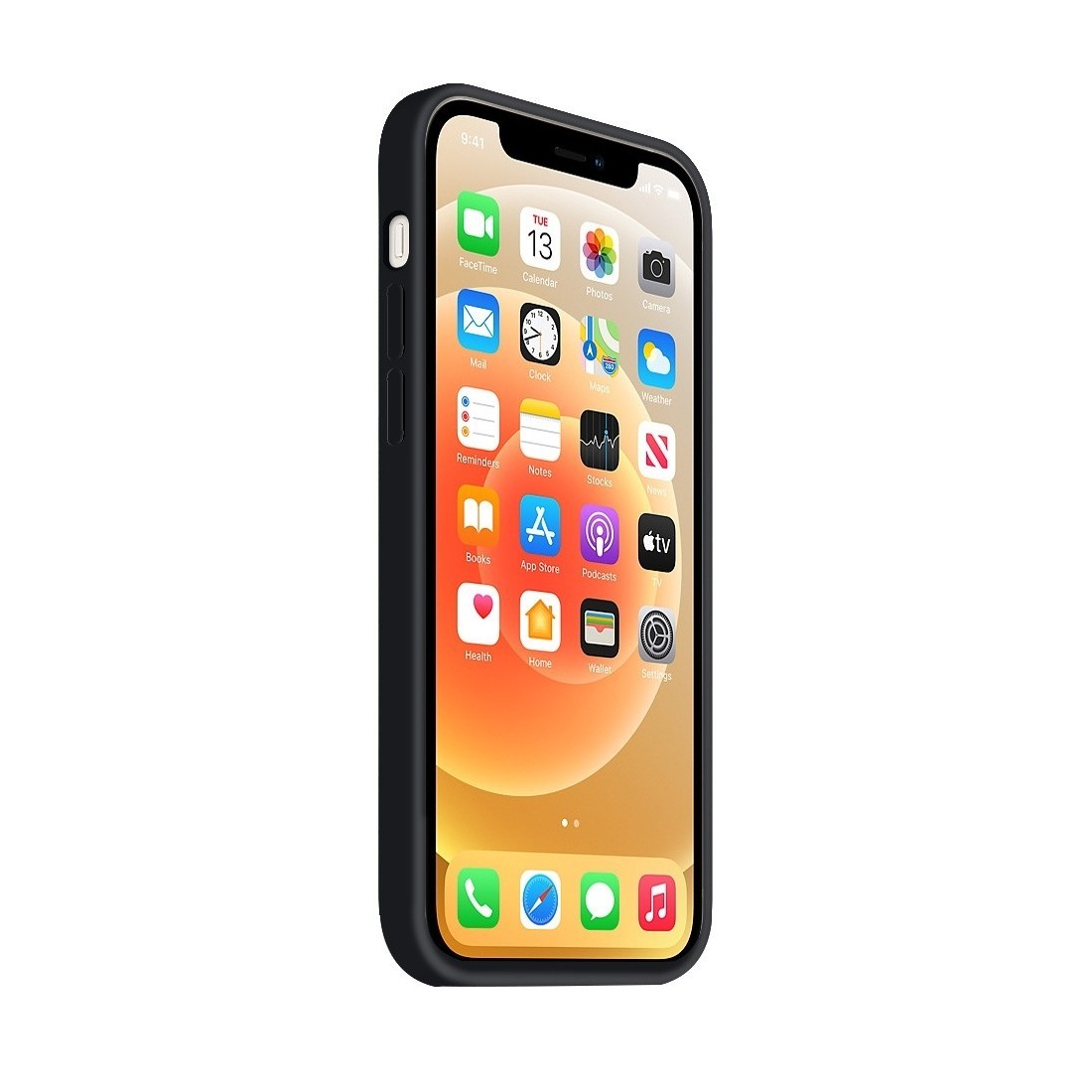 Coque Silicone Moxie BeFluo Fine et Légère pour iPhone , Intérieur Microfibre - Noir