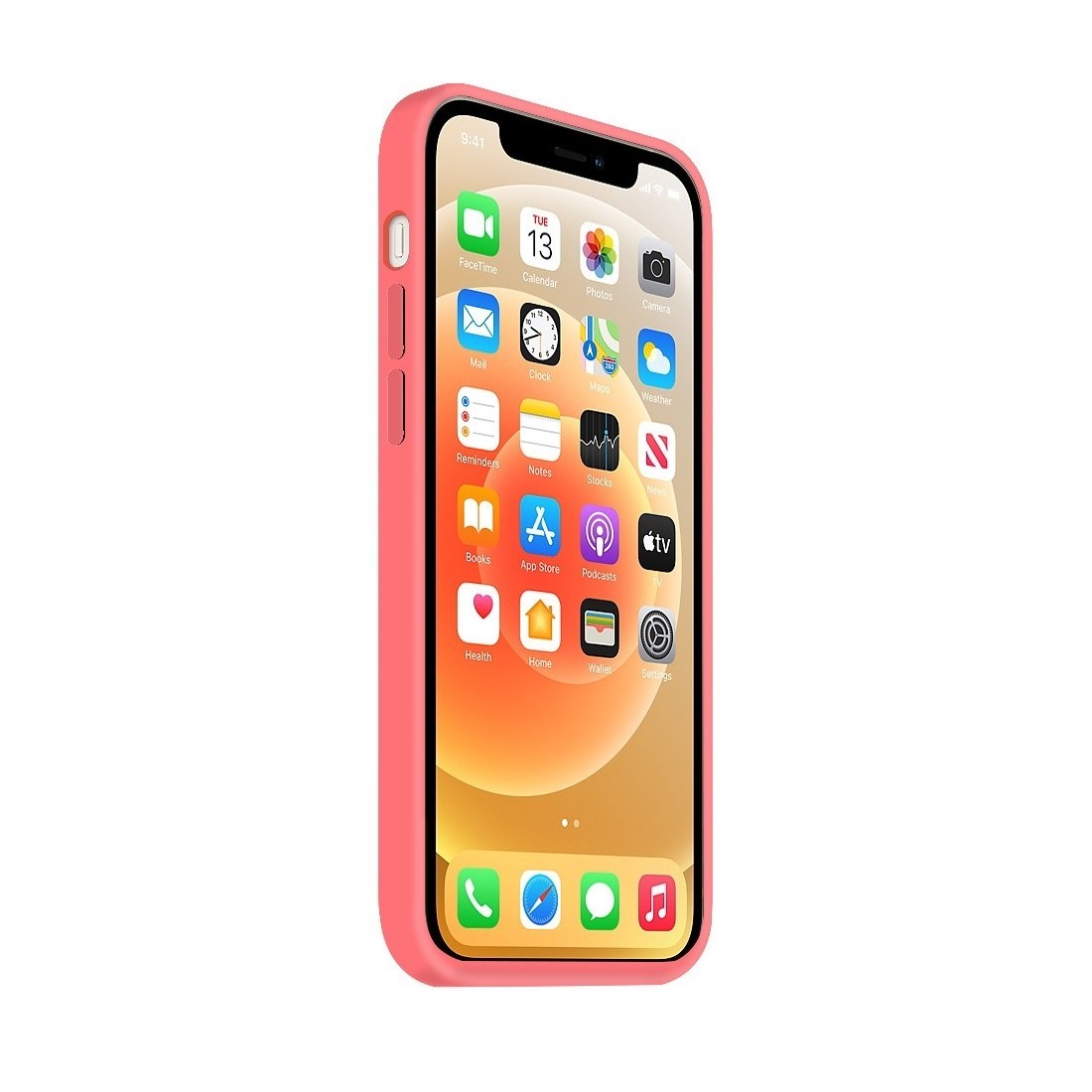 Coque Silicone Moxie BeFluo Fine et Légère pour iPhone, Intérieur Microfibre - Rose