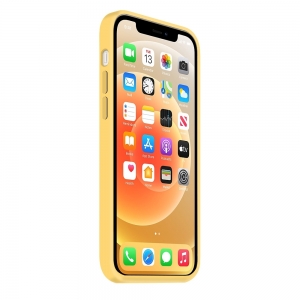 Coque Silicone Moxie BeFluo Fine et Légère pour iPhone, Intérieur Microfibre - jaune