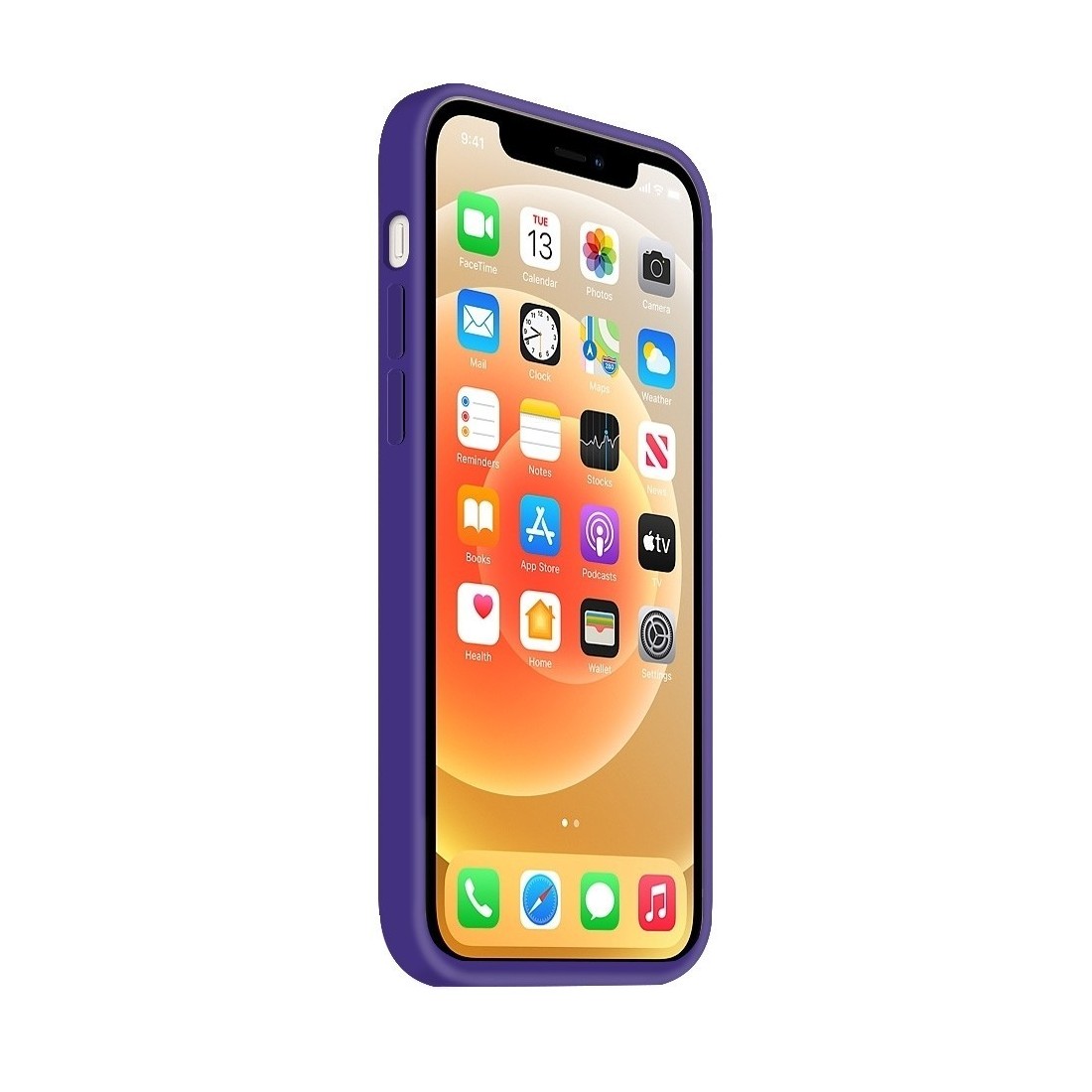 Coque Silicone Moxie BeFluo Fine et Légère pour iPhone, Intérieur Microfibre - Violet