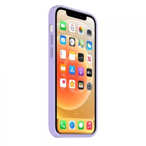 Coque Silicone Moxie BeFluo Fine et Légère pour iPhone, Intérieur Microfibre - Lilas