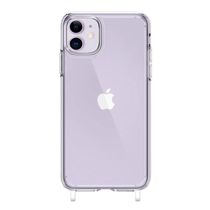 Coque renforcée  transparente Skinmoove avec anneau pour iphone