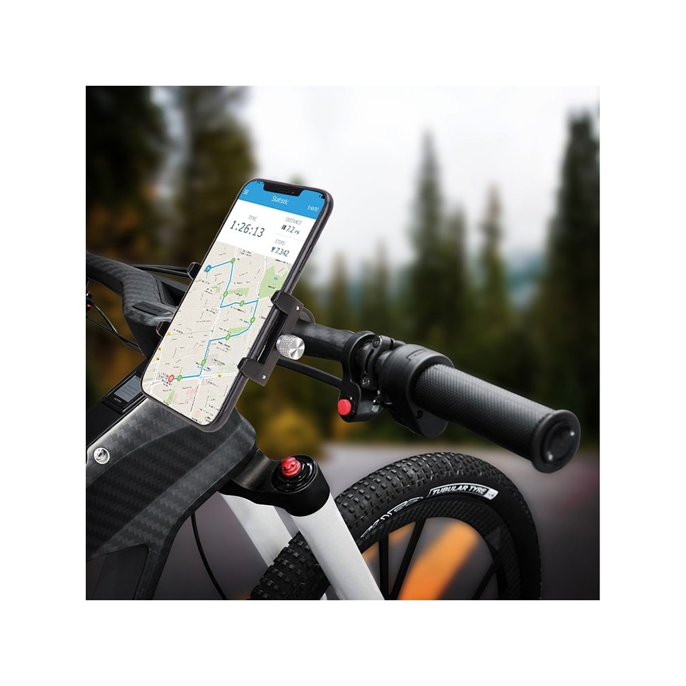 Support velo / trottinette en aluminium pour smartphone jusqu'à 7"