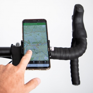 Support velo / trottinette en aluminium pour smartphone jusqu'à 7"