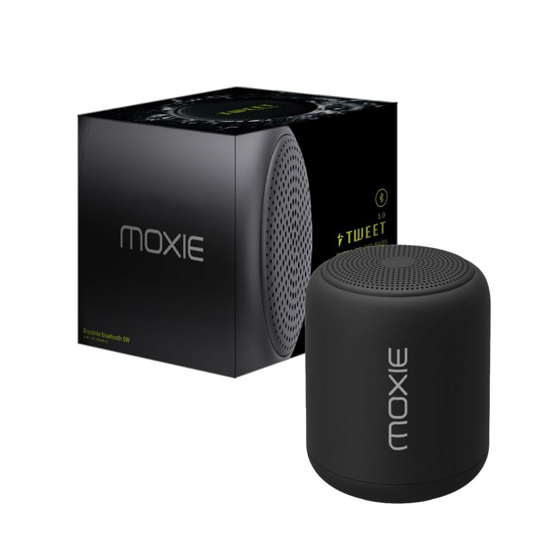 Enceinte bluetooth 5W Moxie Tweet - Noir