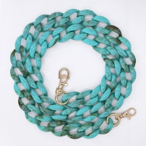 Chaine grosse maille avec pad universel - serie Capri - Turquoise