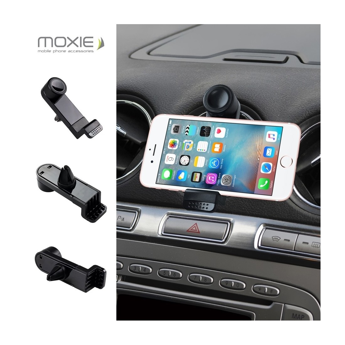 Support Universel pour Voiture Fixation Grille d'aération