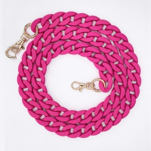 Chaine grosse maille avec pad universel pour smartphone - serie Ibiza - Fushia