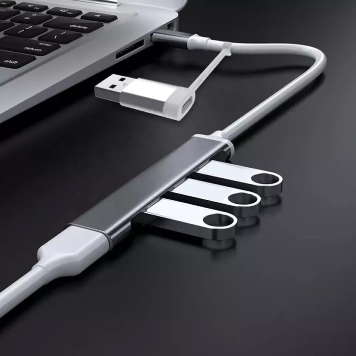 Hub USB-C/USB-A avec 3 ports USB 2.0 + 1 port USB 3.0