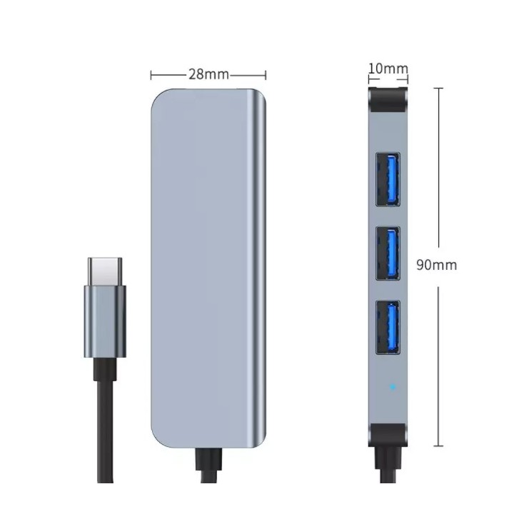 Hub USB-C avec 4 ports USB 3.0