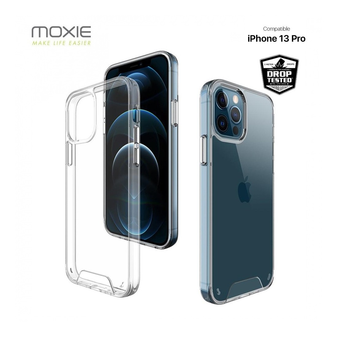 Coque renforcée transparente pour iPhone