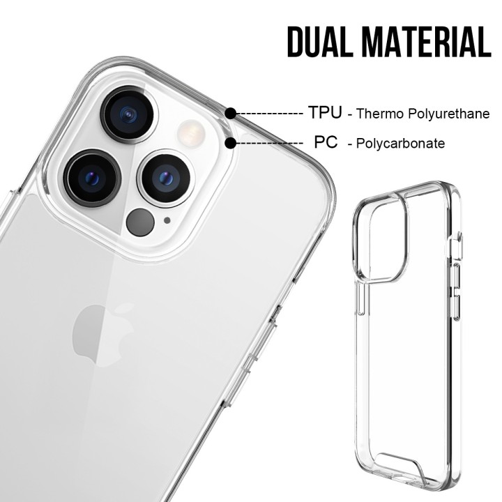 Coque renforcée transparente pour iPhone