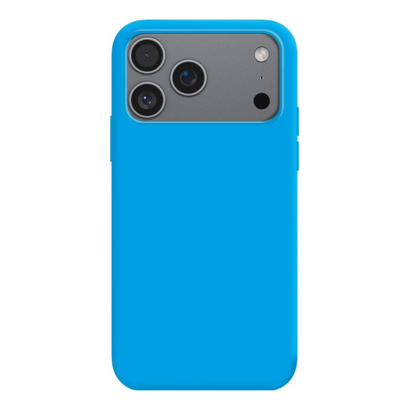 Coque Silicone Moxie BeFluo Fine et Légère pour iPhone - Bleu clair