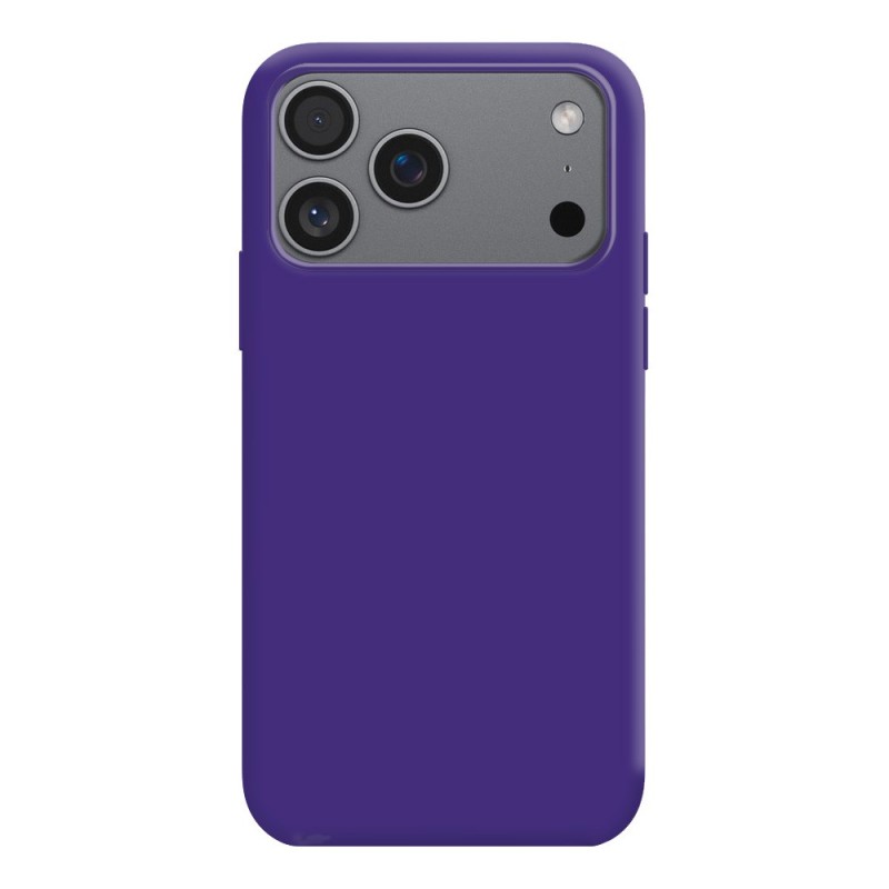 Coque Silicone Moxie BeFluo Fine et Légère pour iPhone, Intérieur Microfibre - Violet