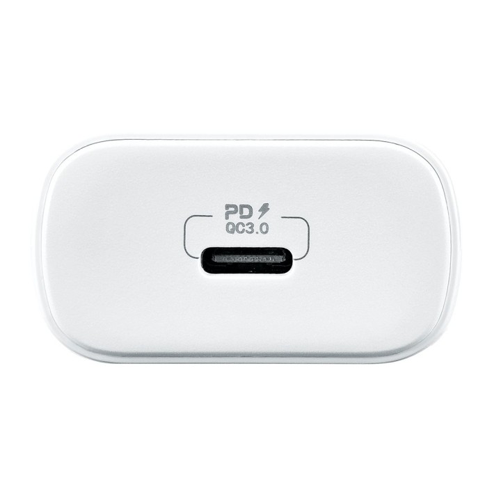 Chargeur secteur rapide 20W Power delivery avec sortie Type C sous packaging