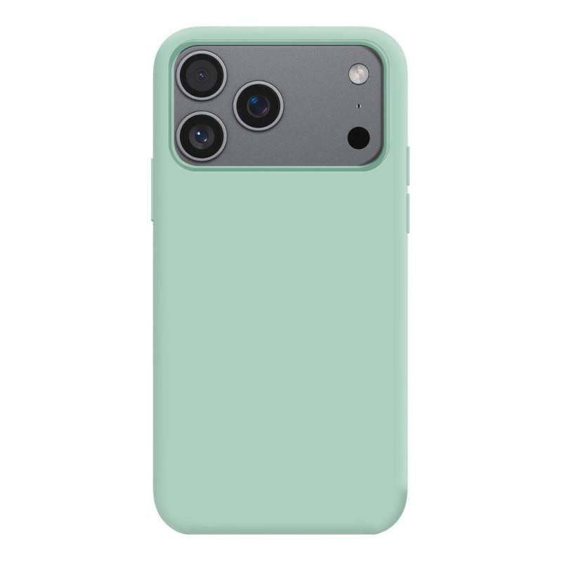 Coque Silicone Moxie BeFluo Fine et Légère pour iPhone, Intérieur Microfibre - Menthe