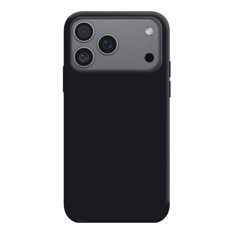 Coque Silicone Moxie BeFluo Fine et Légère pour iPhone , Intérieur Microfibre - Noir