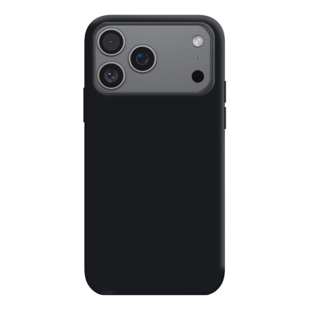 Coque Silicone Moxie BeFluo Fine et Légère pour iPhone , Intérieur Microfibre - Noir