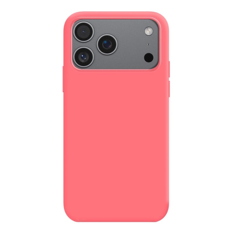 Coque Silicone Moxie BeFluo Fine et Légère pour iPhone, Intérieur Microfibre - Rose