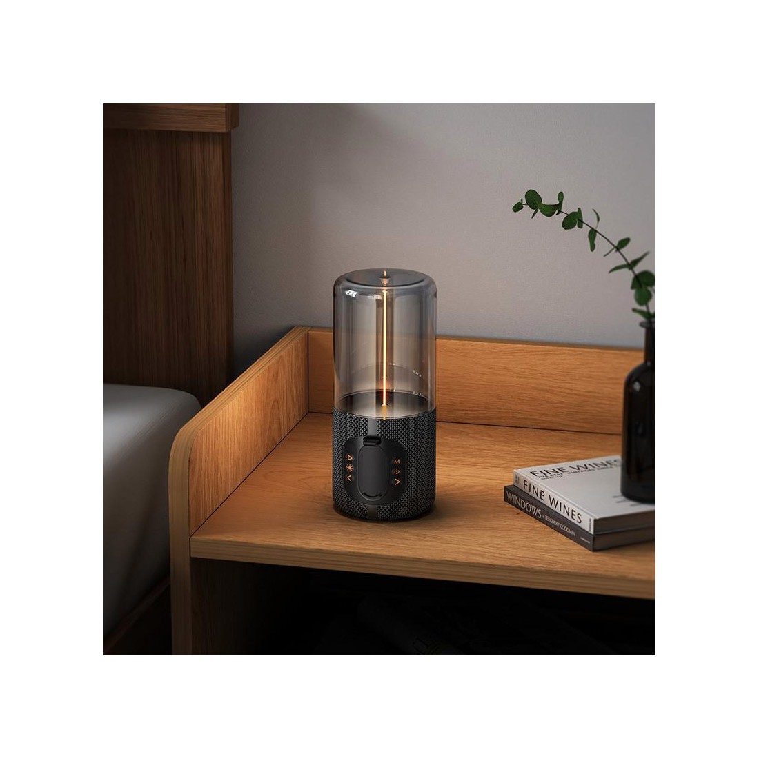 Enceinte bluetooth TWS 5W avec halo de lumiere