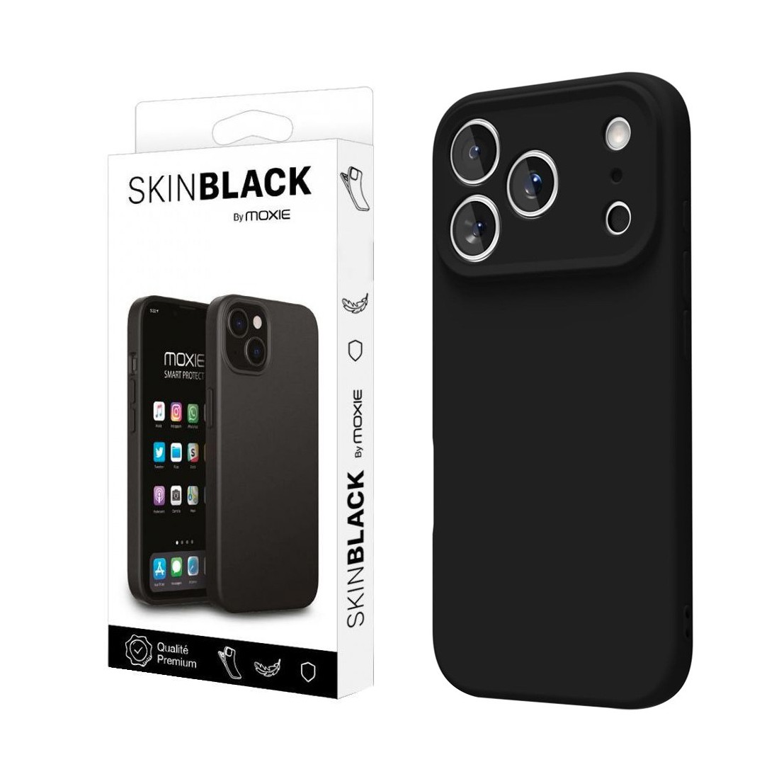 Coque ultrafine souple pour iPhone - Noir
