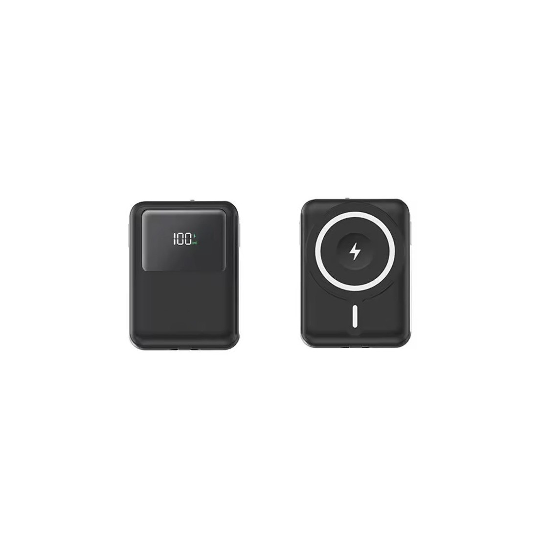 Batterie de secours Magsafe 10 000 mah Fast charge + 2 cables - noir