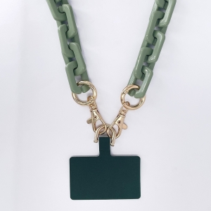 Chaine grosse maille avec pad universel-serie ROMA-VERT BRILLANT 1.2M