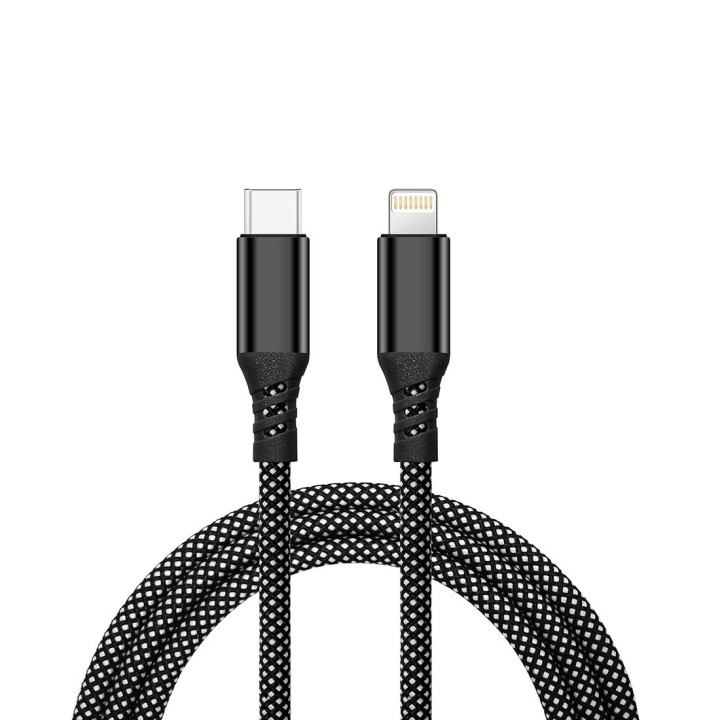 Cable Nylon ultra résistant embouts renforcés Type C /Lightning