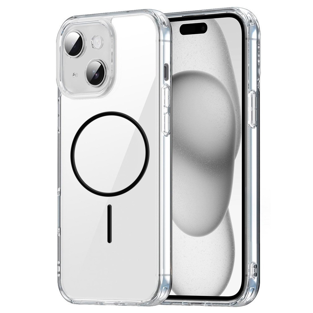 Coque de protection renforcée transparente magsafe pour iPhone