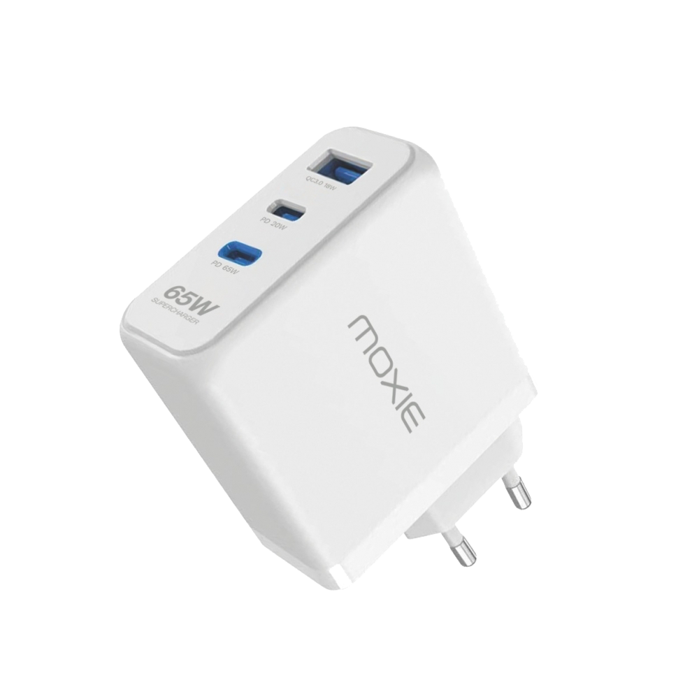 InstantCharger 65W 2 USB  Chargeur USB de type C et de type A GaN puissant