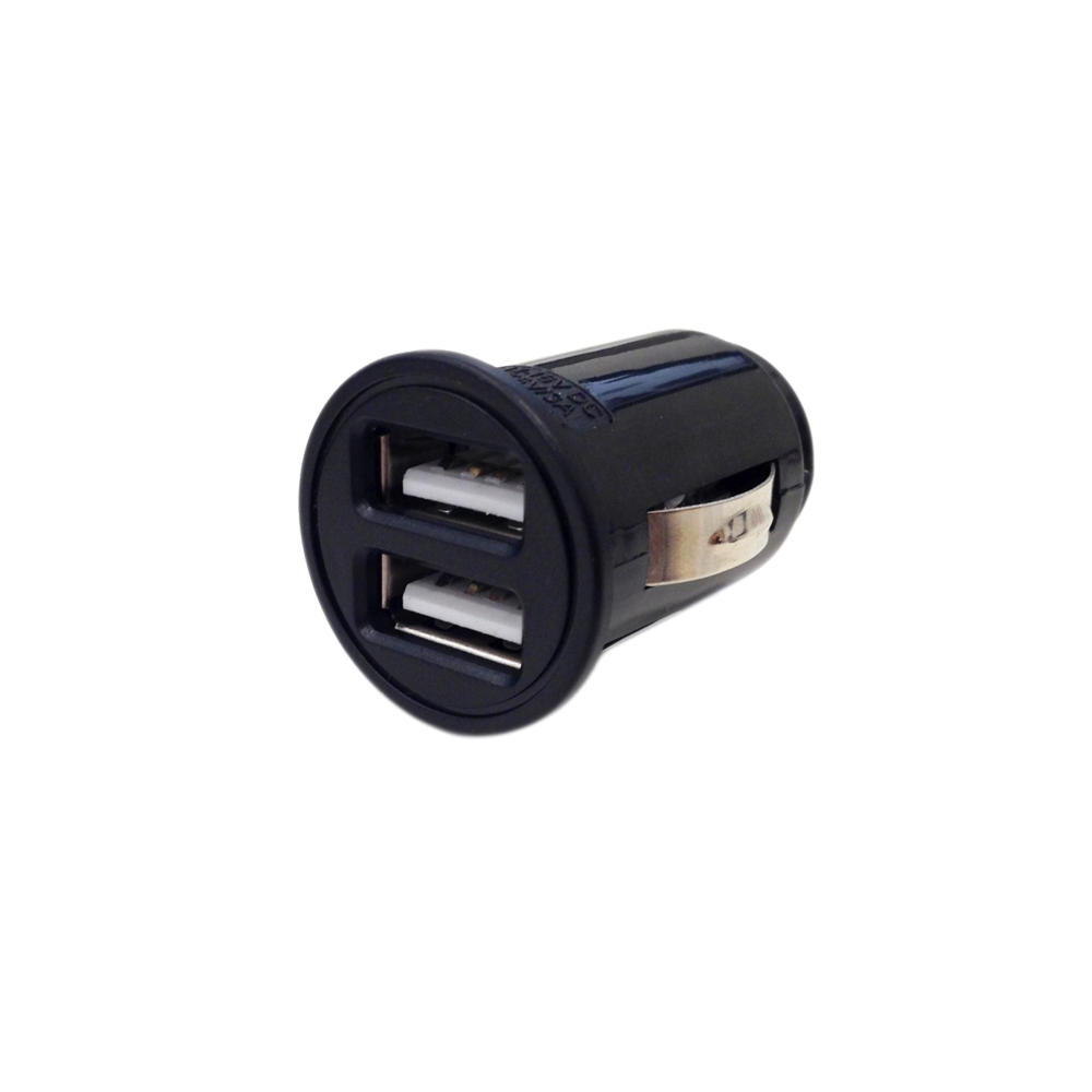 Chargeur allume-cigare WE - 2 ports USB (1 USB-A 5V/2,4A et 1 USB-C V/3A),  Total (USB-A+C) 5V/3A pour smartphone, GPS, etc