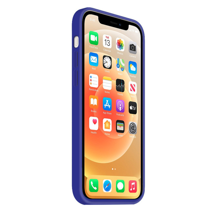 Coque Silicone Moxie BeFluo Fine et Légère pour iPhone - Bleu electrique