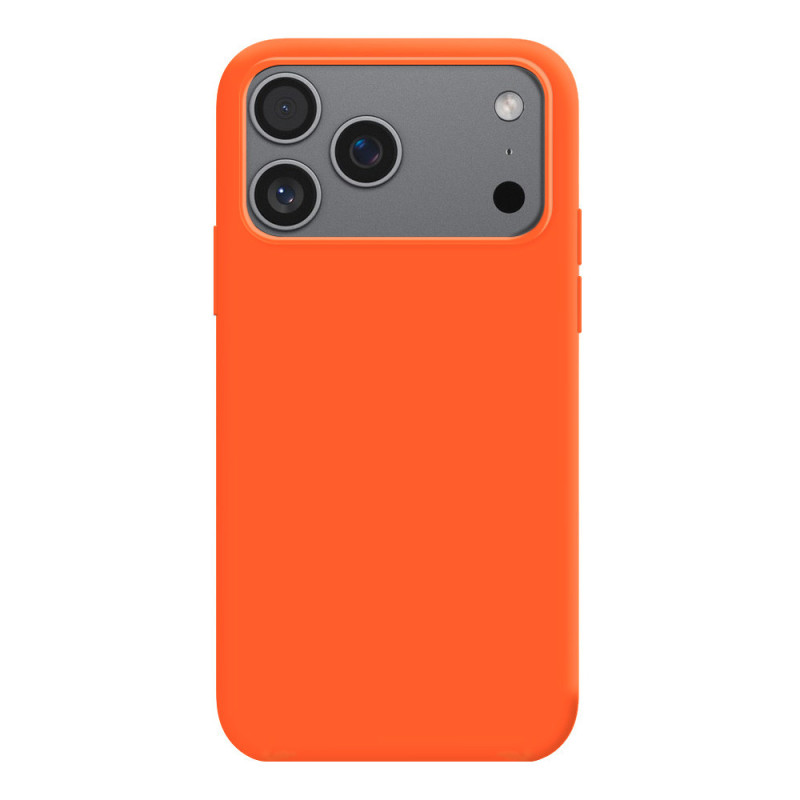 Coque Silicone Moxie BeFluo Fine et Légère pour iPhone , Intérieur Microfibre - Orange Sunset
