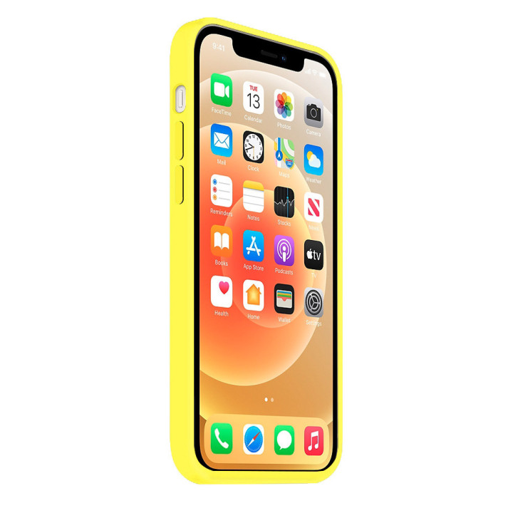 Coque Silicone Moxie BeFluo Fine et Légère pour iPhone - Jaune fluo
