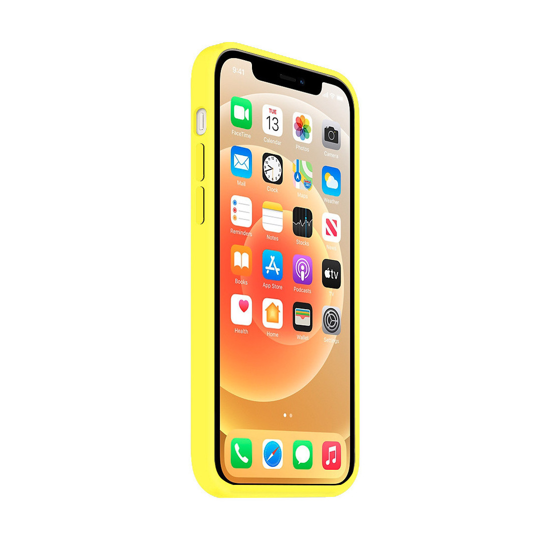 Coque Silicone Moxie BeFluo Fine et Légère pour iPhone - Jaune fluo