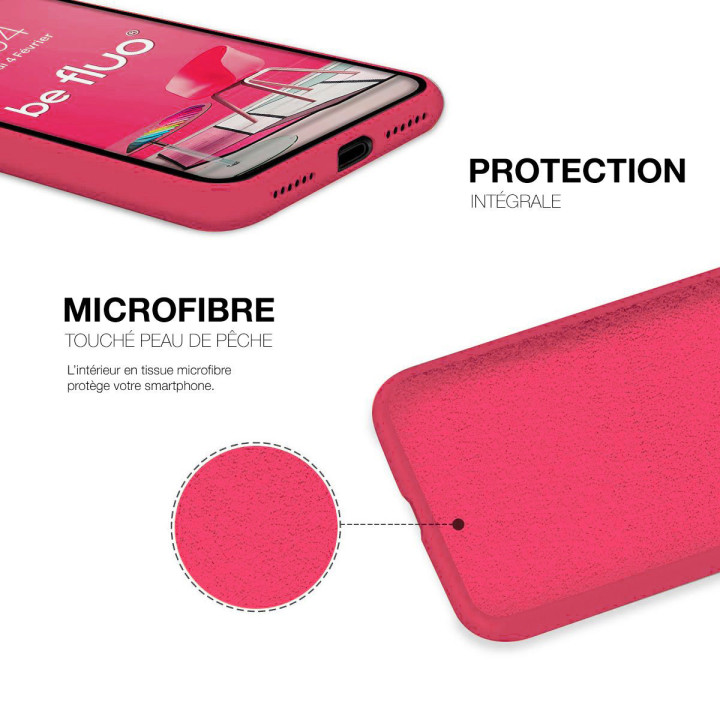 Coque Silicone Moxie BeFluo Fine et Légère pour iPhone - Fruit du dragon