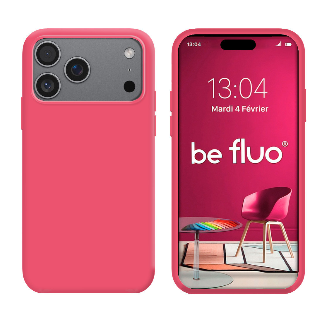 Coque Silicone Moxie BeFluo Fine et Légère pour iPhone - Fruit du dragon