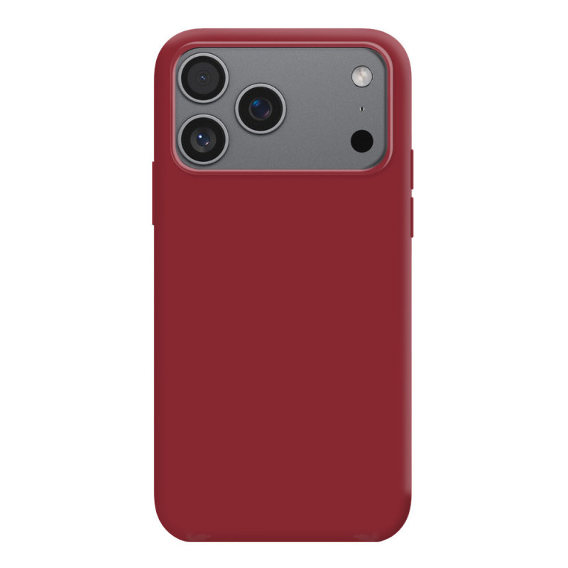 Coque Silicone Moxie BeFluo Fine et Légère pour iPhone - Dark cherry