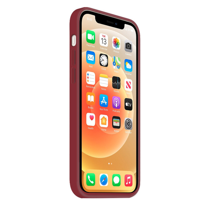 Coque Silicone Moxie BeFluo Fine et Légère pour iPhone - Dark cherry
