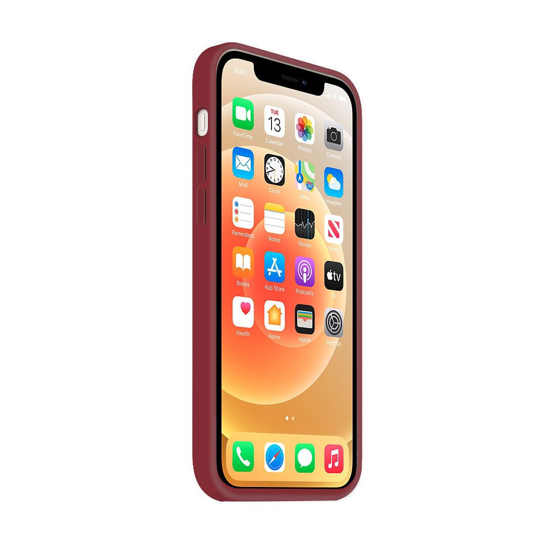 Coque Silicone Moxie BeFluo Fine et Légère pour iPhone - Dark cherry