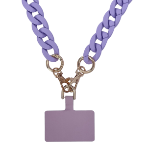 Chaine grosse maille avec pad universel - serie IBIZA - LILAS - 1.2M