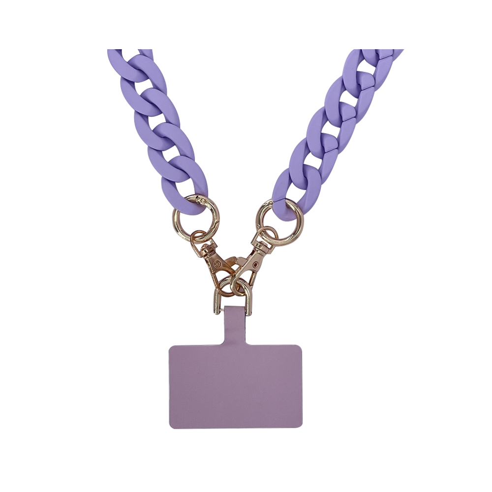 Chaine grosse maille avec pad universel - serie Ibiza - Lilas