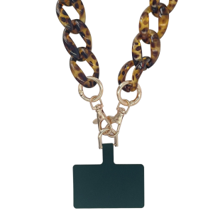 Chaine grosse maille avec pad universel - serie MIAMI - TORTOISE-1.2M