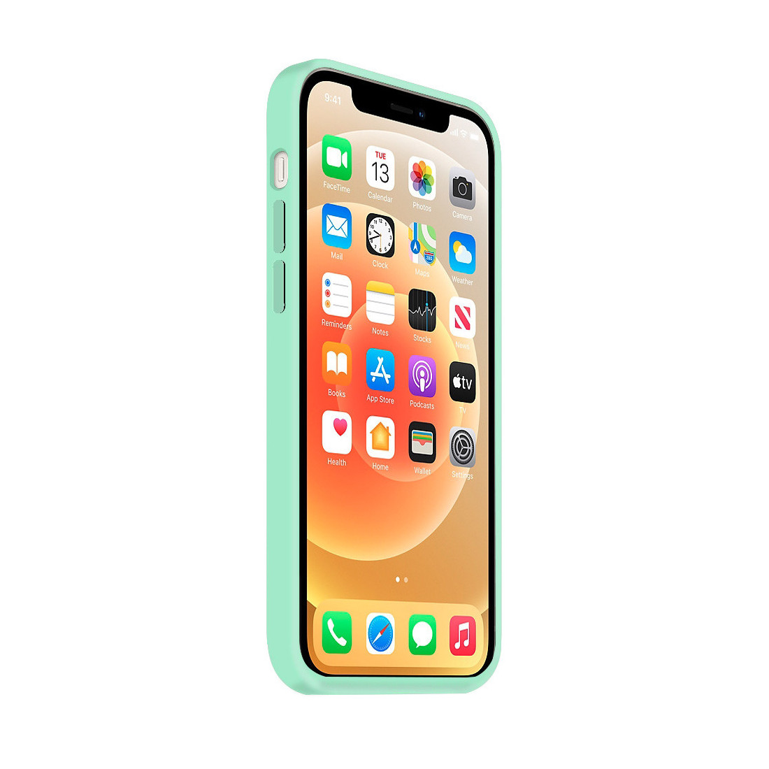 Coque Silicone Moxie BeFluo Fine et Légère pour iPhone - Menthe poivrée