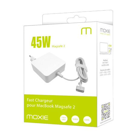Chargeur Compatible Macbook connectique MagSafe 2  - puissance 45W