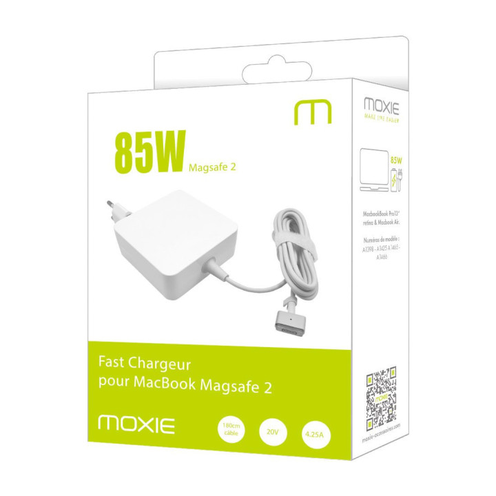 Chargeur Compatible Macbook connectique MagSafe 2  - puissance 85W