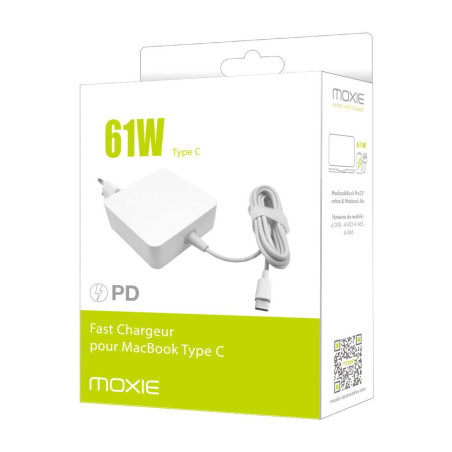 Chargeur Compatible Macbook connectique Type-C  - puissance 61W
