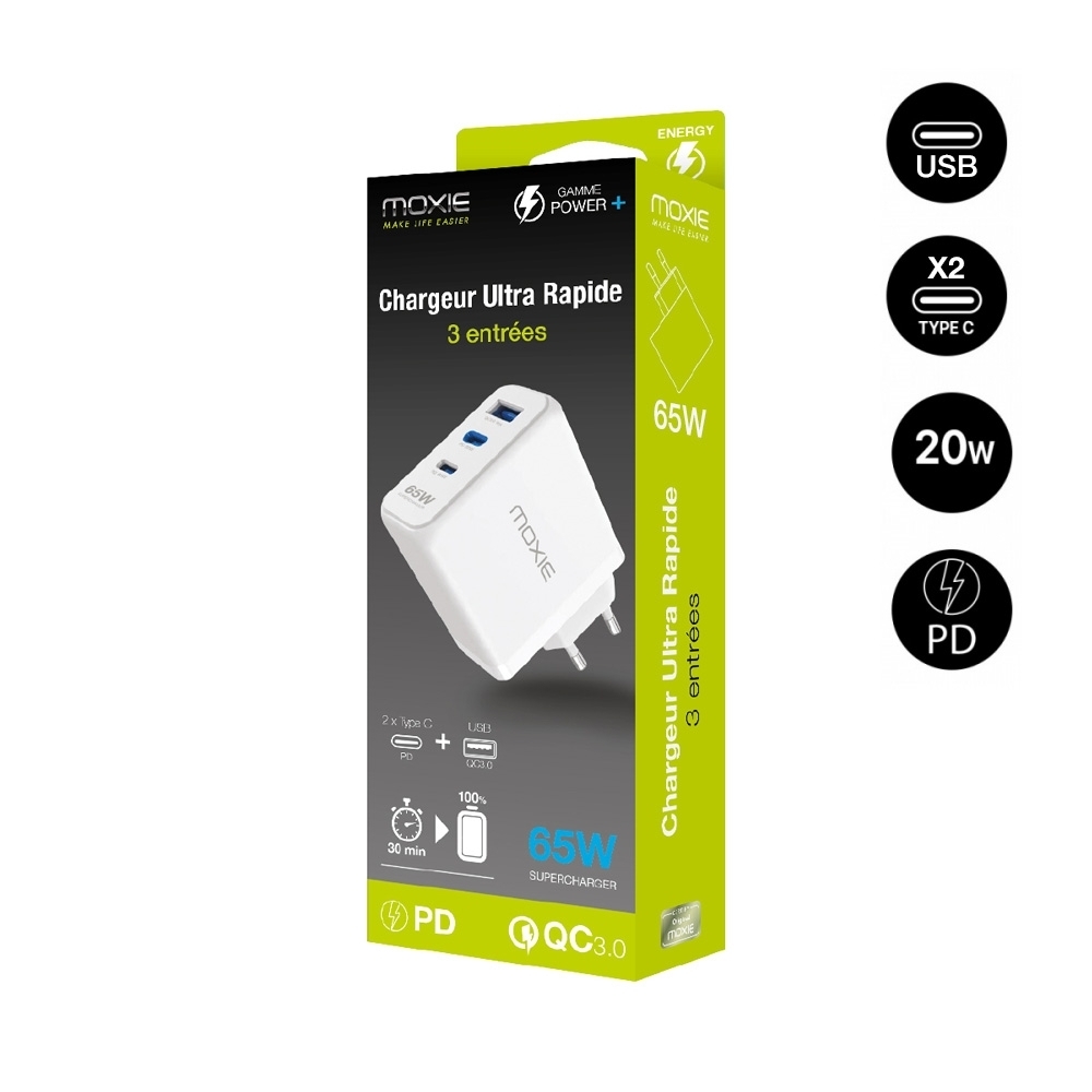 Chargeur rapide LifThor 65W