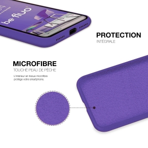 Coque Silicone Violette personnalisée - serie Lula