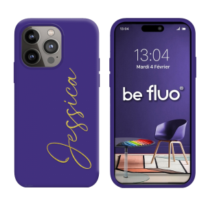 Coque Silicone Violette personnalisée - serie Lula